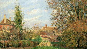 Camille Pissarro, «Wiese in Eragny im Herbst», 1899, Museum Langmatt, Baden