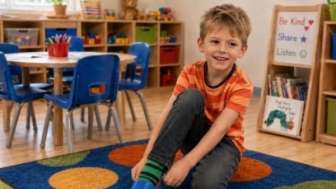 Kindergartenkind bearbeitet gut vorbereitet 300626
