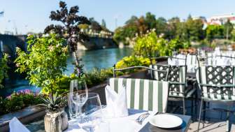 Terrasse Hotel Schiff am Rhein