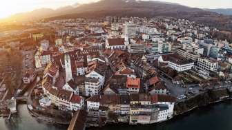 Oltner Altstadt von oben