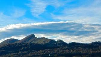 Der schlafende Riese - Silhouette am Homberg und Hornflue