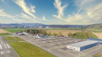 Luftaufnahme Flugplatz Birrfeld