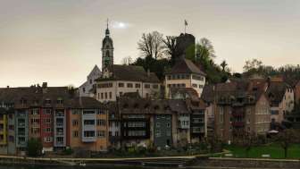 Schlossberg mit der Ruine der Habsburger
