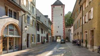 Storchennestturm in der Marktgasse Rheinfeldens.