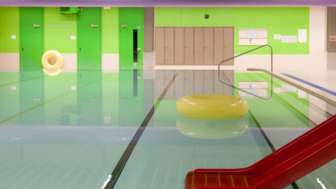 Kinderbecken, Hallenbad Telli