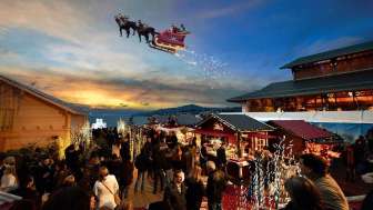 Weihnachtsstimmung am Ufer des Genfersees in Montreux | Weihnachtsatmosphäre am Ufer des Genfersees in Montreux | Atmosfera natalizia sulle rive del lago Lemano in Montreux, 2018.