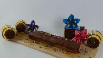 Geburtstag in der Umwelt Arena - Bienen Kuchen