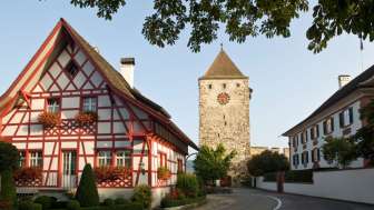 Medium  Kaiserstuhl Blick auf Turm