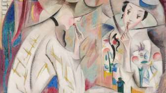 Alice Bailly, La Toilette, 1918<br>Öl auf Leinwand, 59 x71.5 cm<br>Eigentum der Schweizerischen Eidgenossenschaft, Bundesamt für Kultur, Bern<br>Foto: Dominique Uldry, Bern