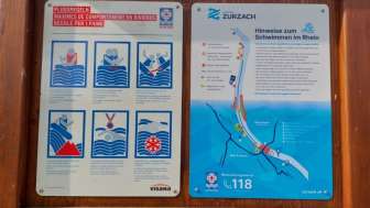 Sicherheitshinweise Rheinschwimmen
