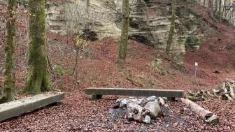 Sandsteinhöhle Gränichen Feuerstelle