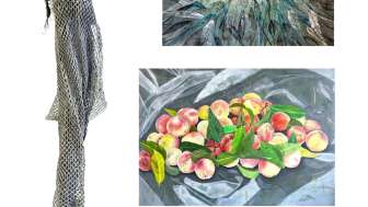 Skulptur: Renate Moser, Bilder v.oben n.unten: Michèle Roget, Agnes Steinle, Markus Kuhn