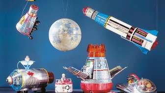Mond-Blechspielzeug, Japan, um 1970