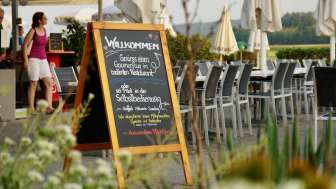 Terrasse Restaurant Flugplatz Birrfeld