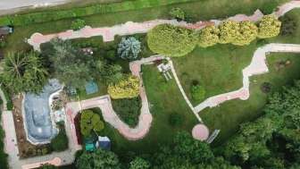 Minigolfanlage Dägerli Windisch von oben