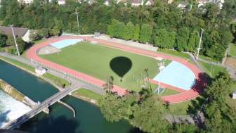 Luftansicht Sportanlage Aue
