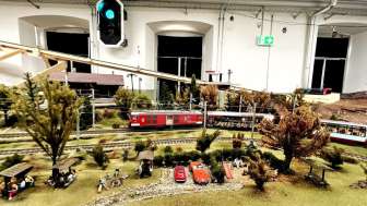 Schotterplatz Modelleisenbahn