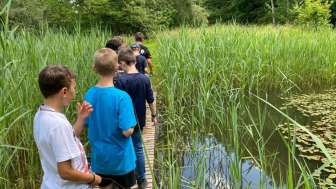 Exkursion beim Teich Eriwis