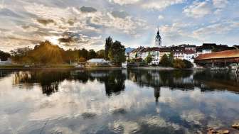 Altstadt von Olten bei Sonnenuntergang