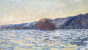 Claude Monet, «Eisschollen im Dämmerlicht», 1893, Museum Langmatt, Baden