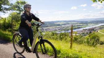 aussicht auf stausee-e-bike