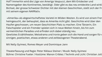 Amerika gibt es nicht Rückseite Kaiserbühne