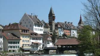 Blick auf die Altstadt Bremgarten