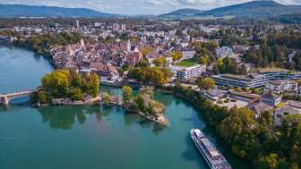 Ankunft des Rhystärns in Rheinfelden