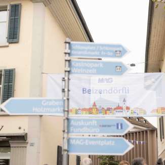 Aarauer Gewerbeausstellung in der Altstadt von Aarau