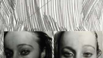 Klaudia Schifferle (*1955), Ohne Titel, 1974<br>Fotografie, Bleistift auf Papier, 42 x 29.7 cm <br>Mit Genehmigung der Künstlerin <br>© 2026, ProLitteris, Zürich<br> Foto: Klaudia Schifferle