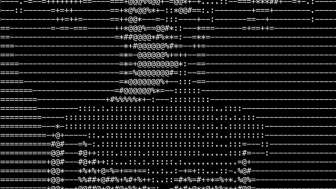 Onome Ekeh (*1966), Glittering Witness, 2024<br>ASCII-generiertes Bild auf Aluminium (18-teilig), je 60 × 60 cm<br>Mit Genehmigung der Künstlerin<br>© Onome Ekeh