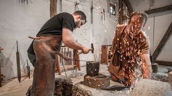 Römisch Schmieden im Legionärspfad Vindonissa © Foto: Museum Aargau