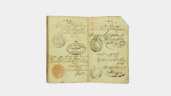 Wanderbuch des Zimmermanns-Gesellen Friedrich Hinrich, 1833. FMR D.098
