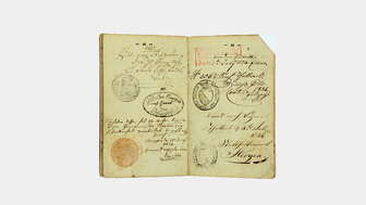 Wanderbuch des Zimmermanns-Gesellen Friedrich Hinrich, 1833. FMR D.098